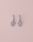 Monstera Leaf Drop Earrings