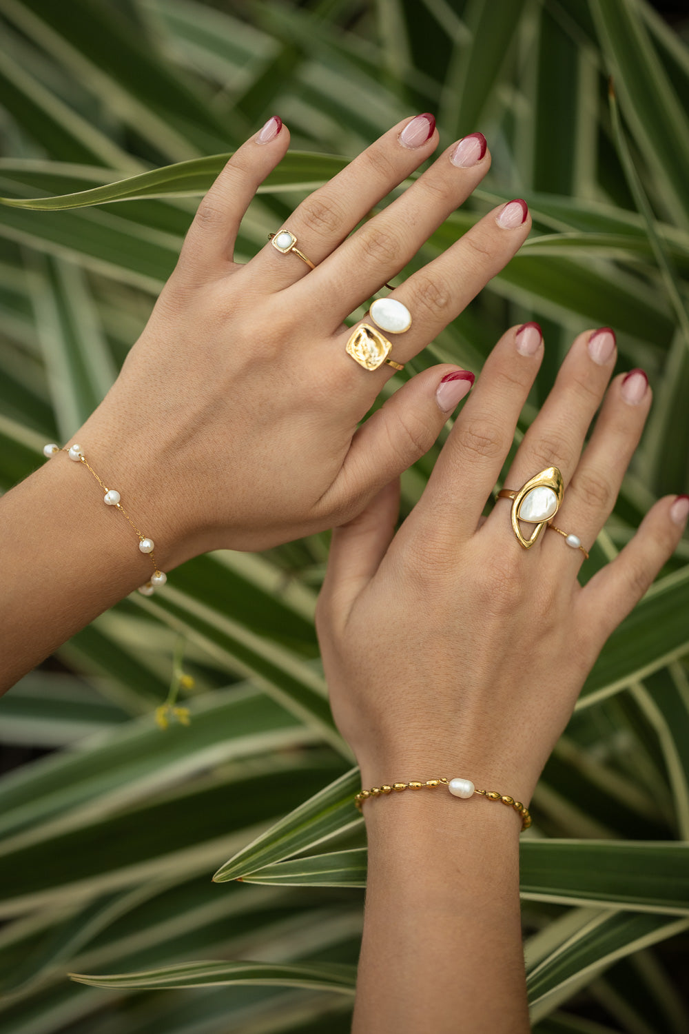 アクセサリー yuki fujisawa Pearl Ring / Eugenie Jellyfish White Pearl Stackable Ring – Bibi van der Velden