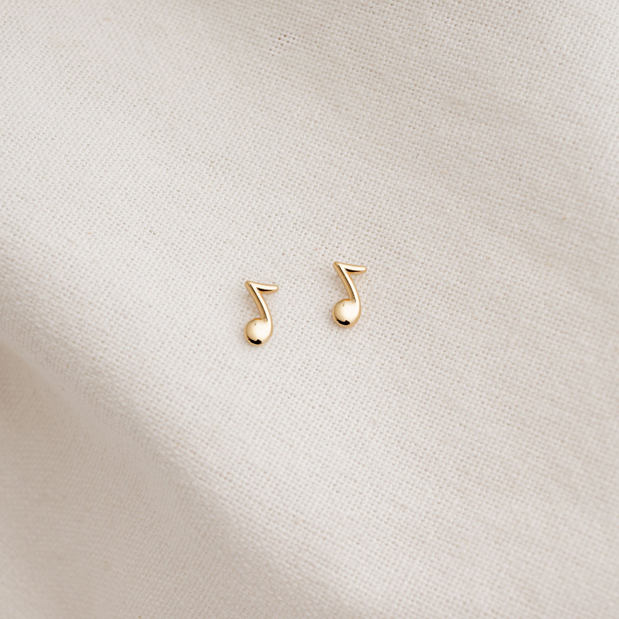 Quaver Music Note Stud Earrings
