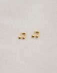 Beam Music Note Stud Earrings