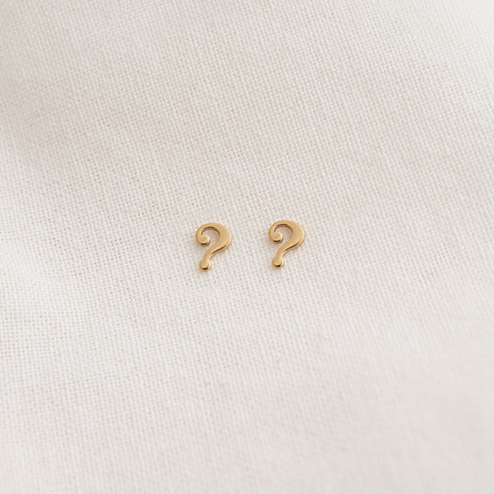 Question Mark Stud Earrings