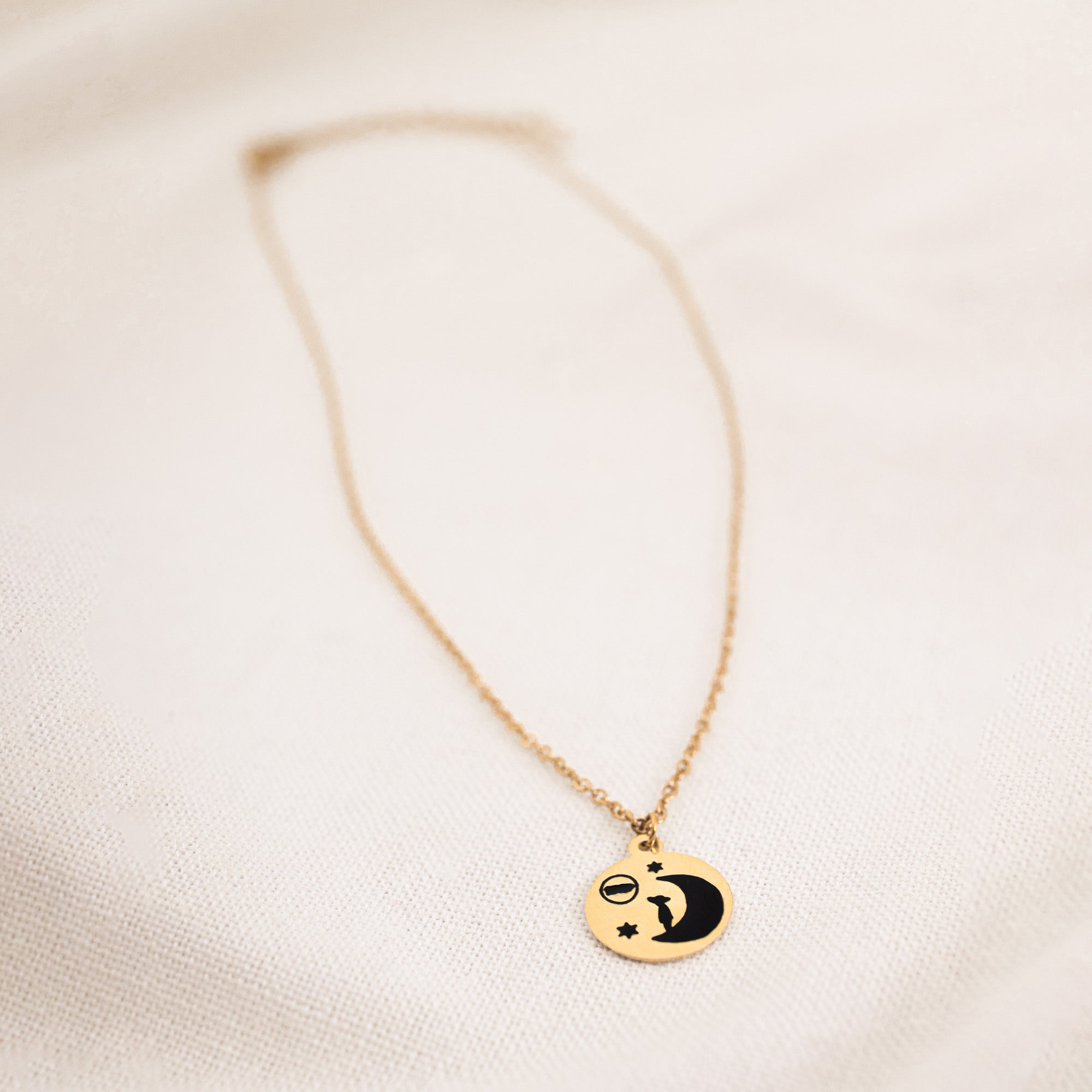 Boricua En La Luna Necklace