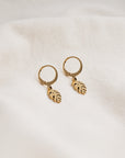 Monstera Leaf Drop Earrings