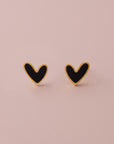 Nacre Heart Stud