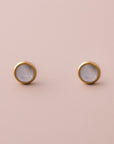 Mother of Pearl Dot Stud