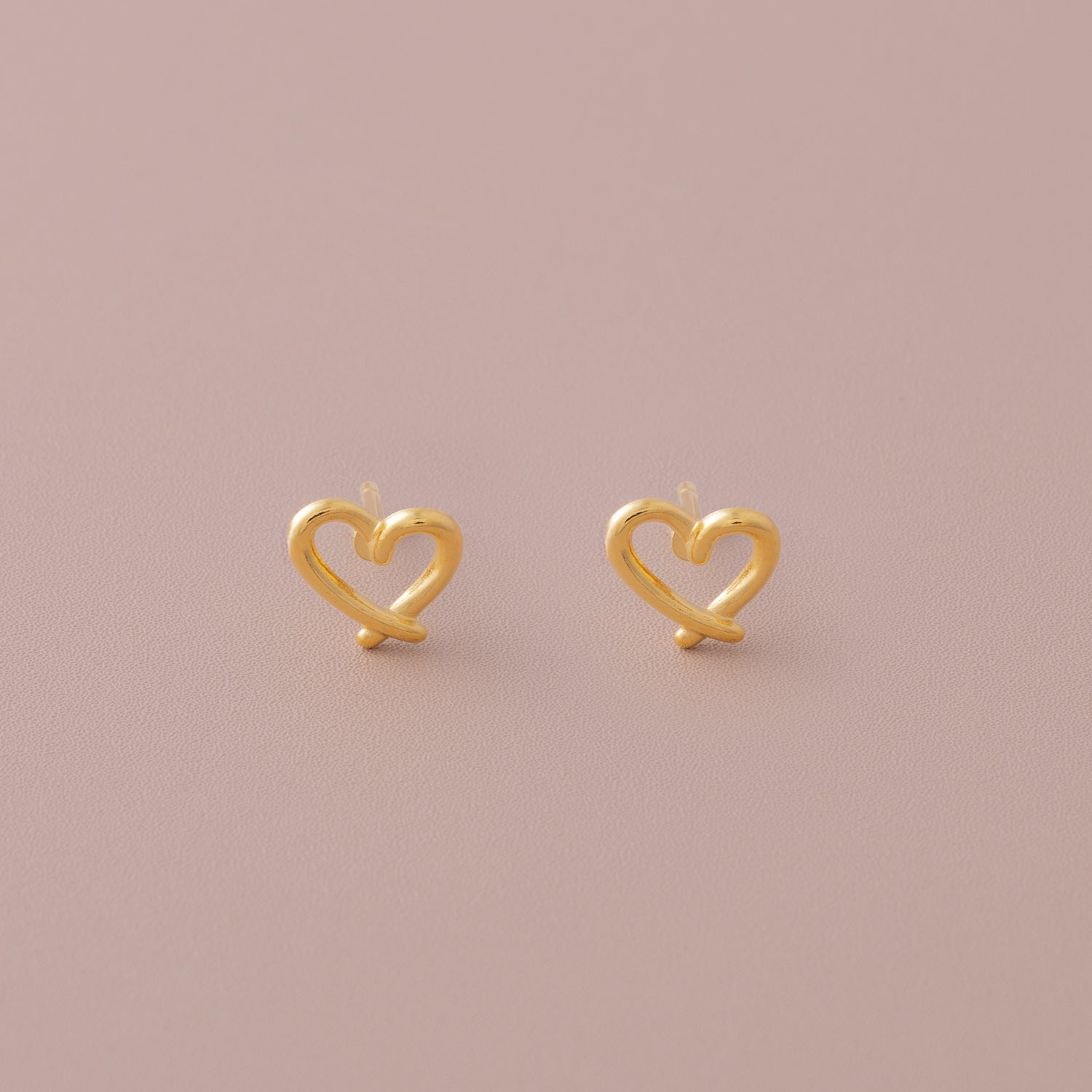 Sweetheart Stud Earrings