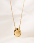 Distorted Oval Pendant Necklace