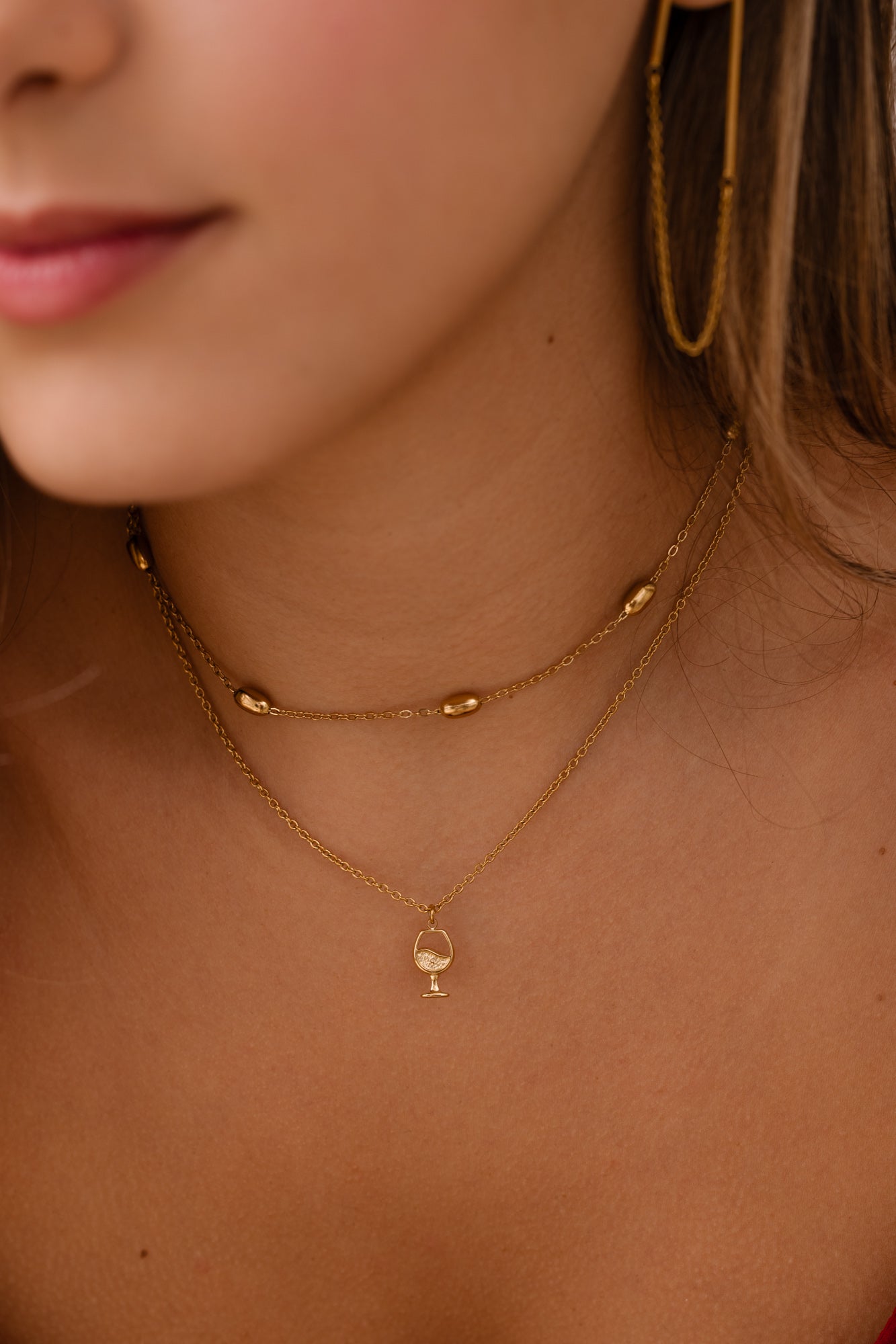 wine glass necklace Wine Glass Necklace – Michelle Llavona