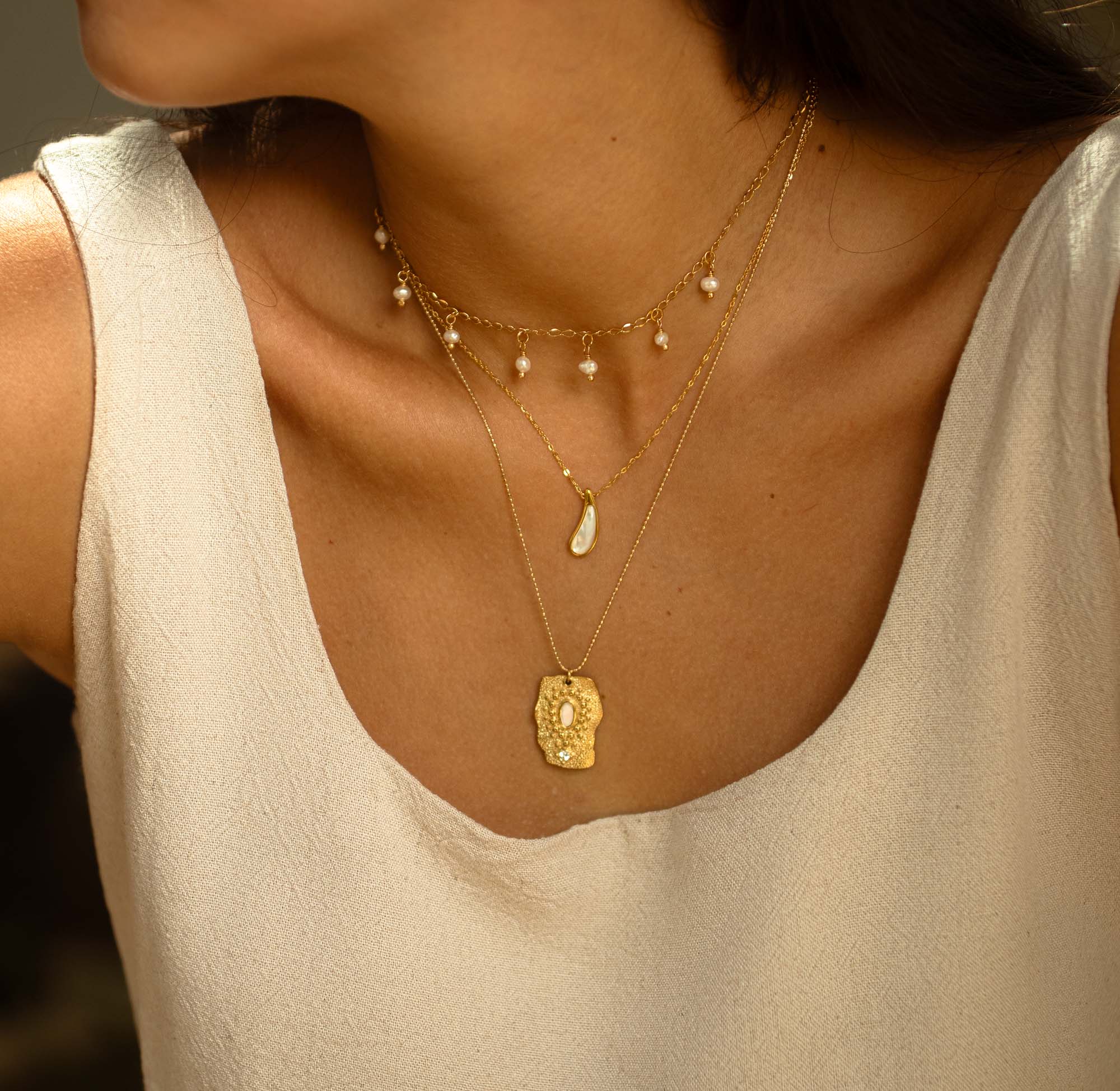 Pearls Drops Necklace