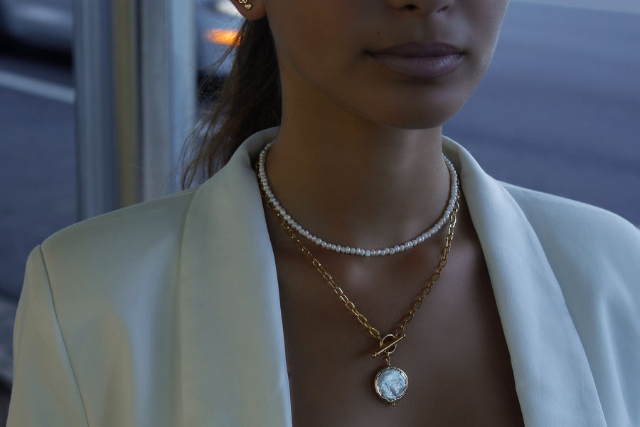 Pearls Short Necklace