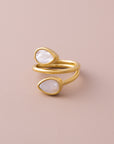 Oval Nacre Ring
