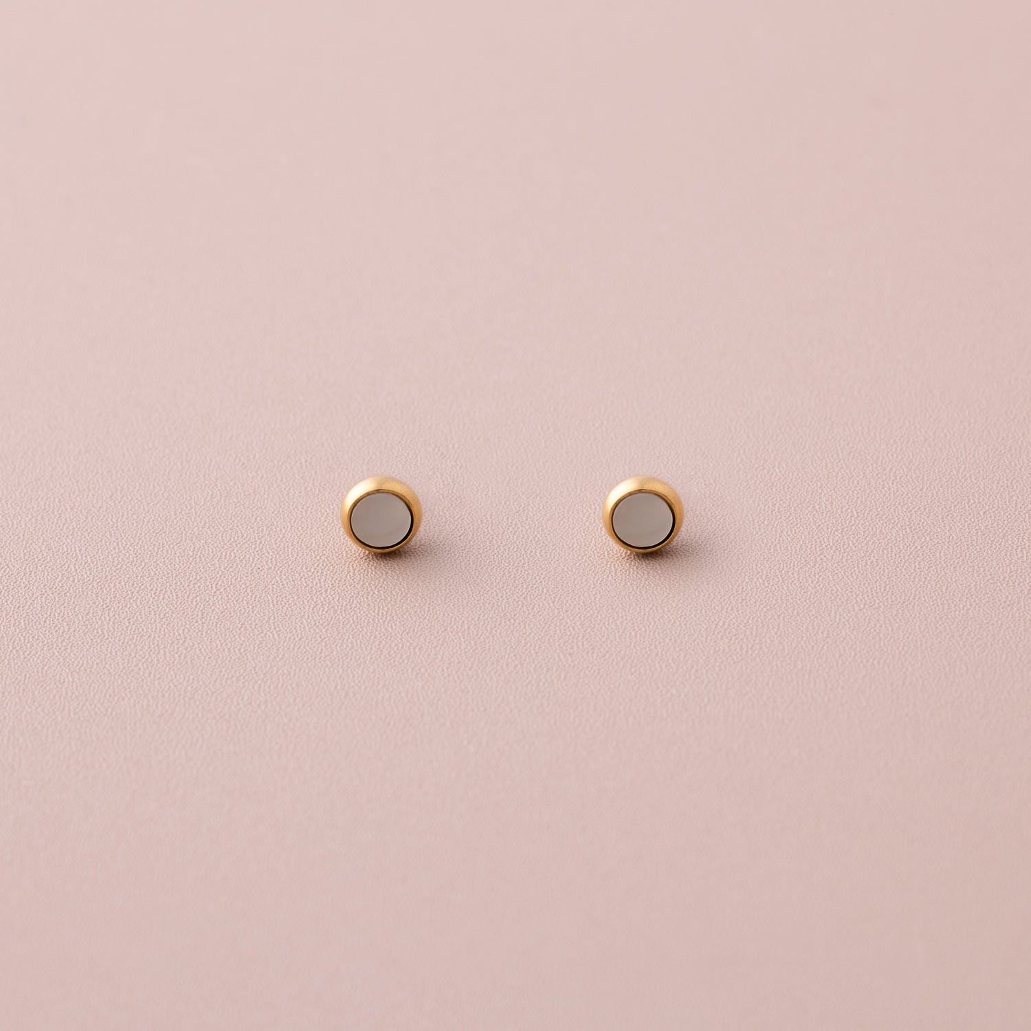 Mother of Pearl Dot Stud