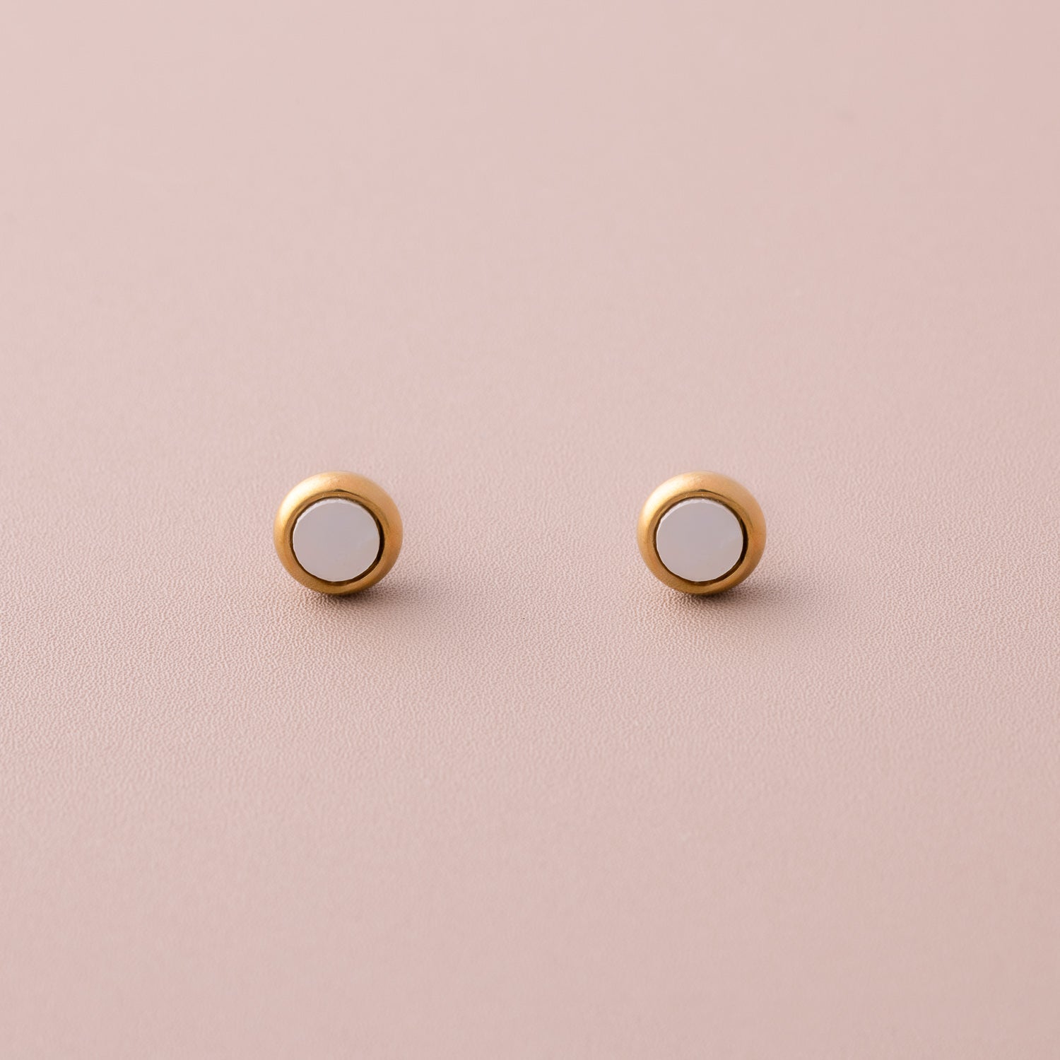 Mother of Pearl Dot Stud