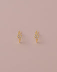 Tiny Lightning Bolt Rhinestones Stud Earrings