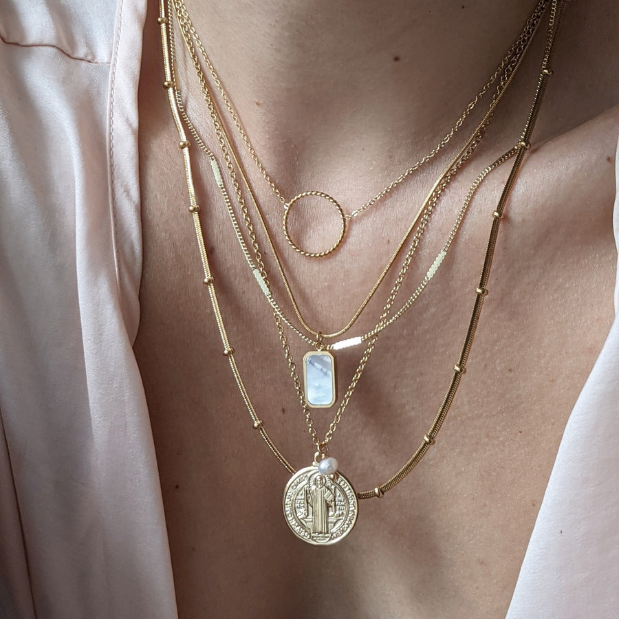 Snake Dots Chain Necklace