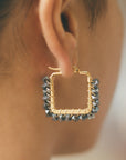 Hematite Squared Earrings