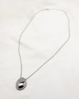 Distorted Oval Pendant Necklace