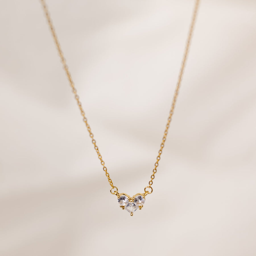 Glitzy Heart Necklace