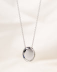 Distorted Oval Pendant Necklace