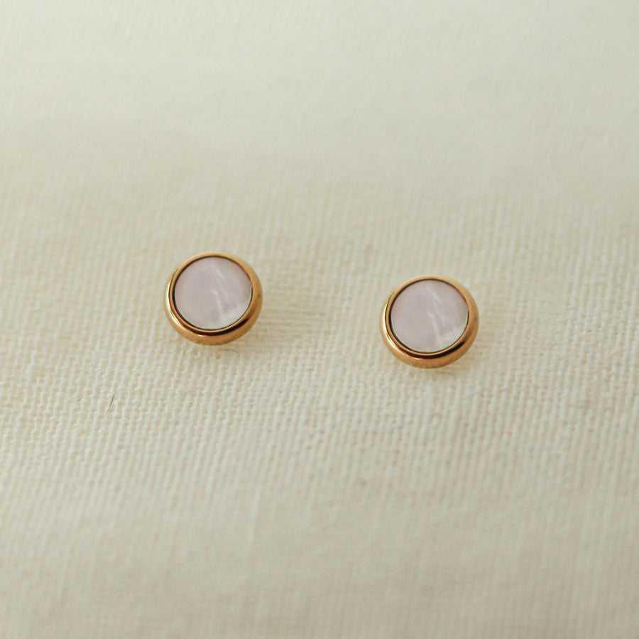 Mother of Pearl Dot Stud