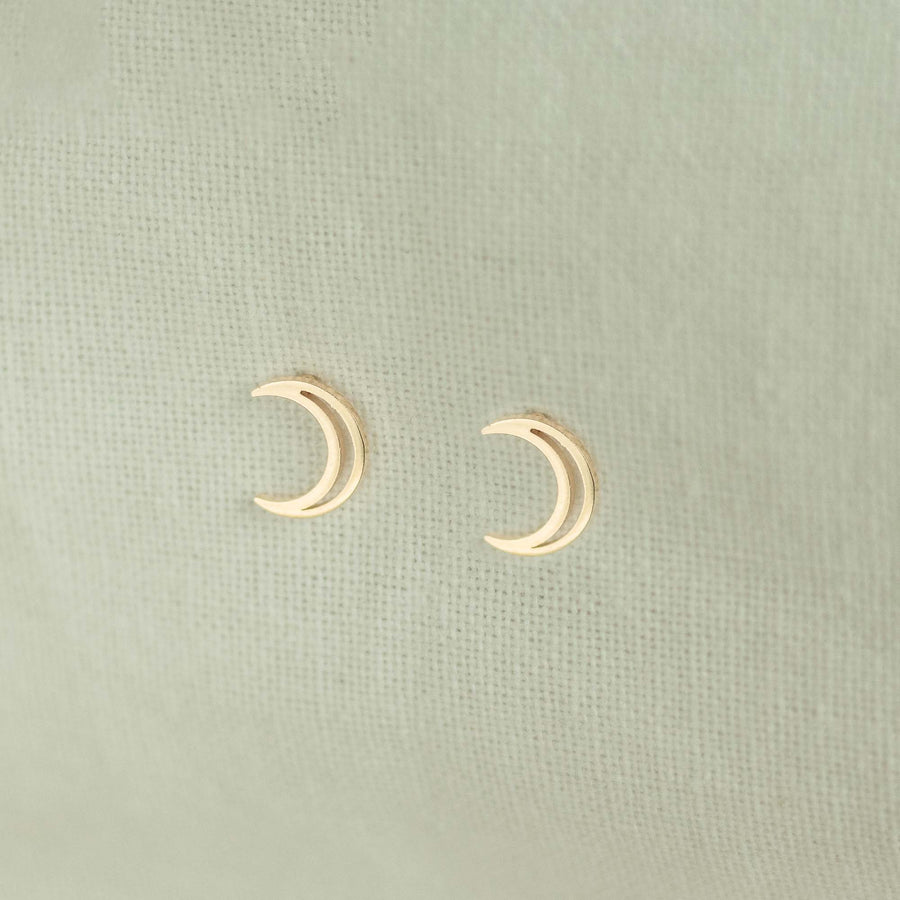 Moon Outline Studs